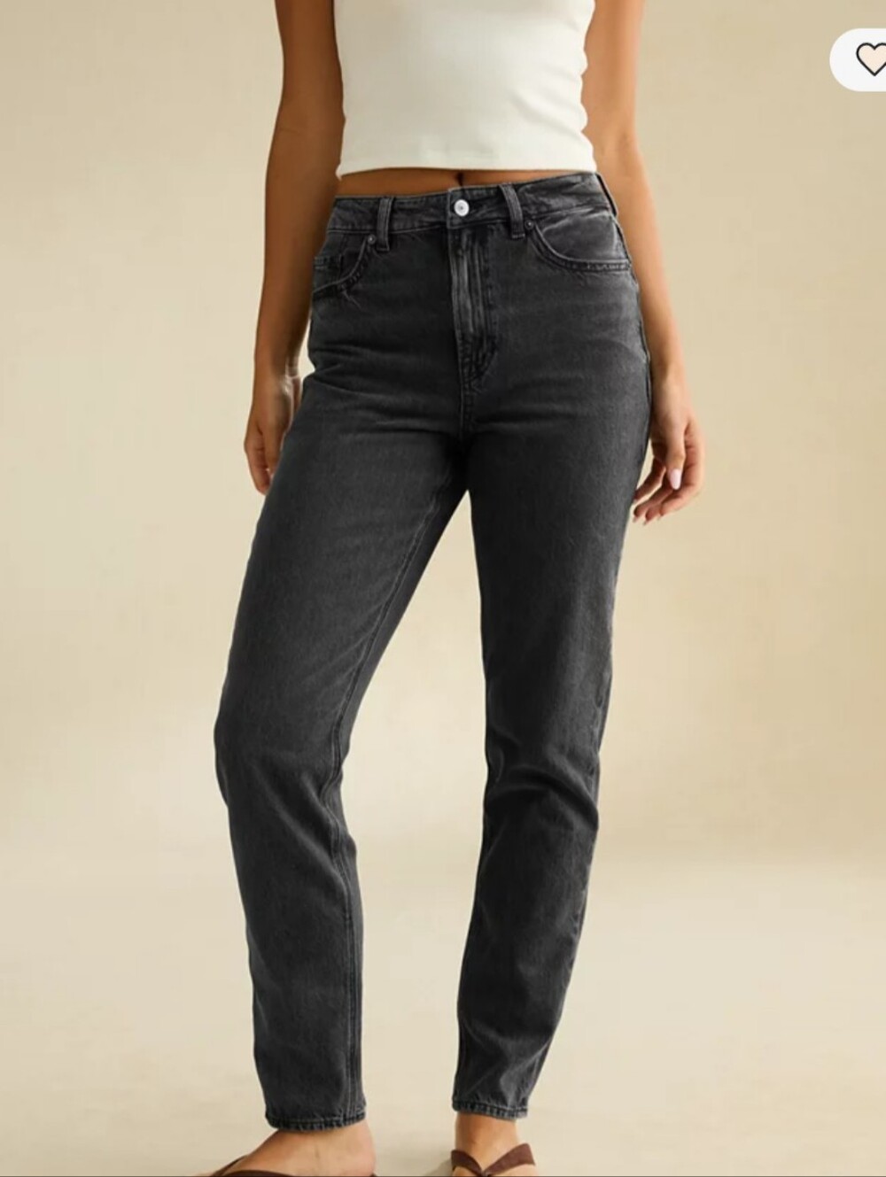 Charcoal American Eagle Strigid Denim- High Waisted 12 Regular Comfort Stretch